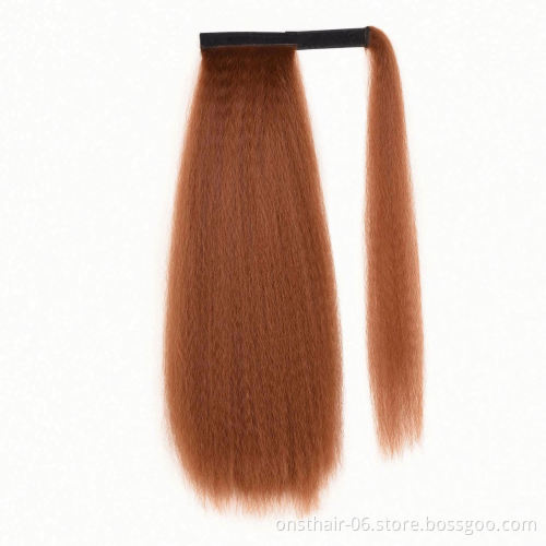 MYZYR 22INCH Long Clip in P Onytail Hair Extension Wrap Around P Onytail Synthetic Fake P Ony Tail Hairpiece for Women >=60% OPP